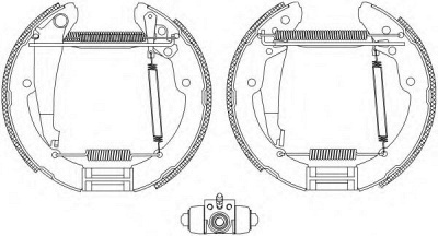 HELLA PAGID 8db355004721 -  Комплект тормозных колодок